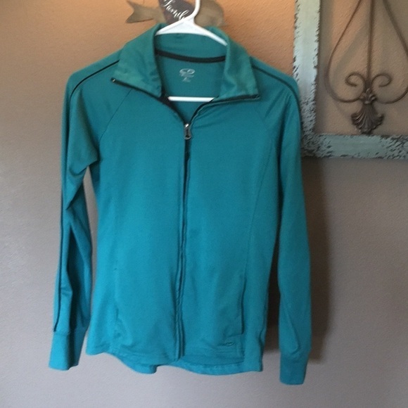 Champion Zip-up Athletic Jacket Size XS Teal Green Lightweight - Picture 1 of 3